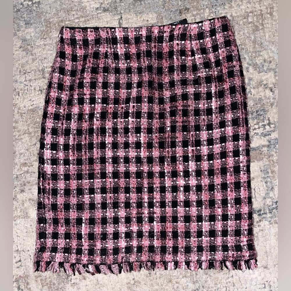 Requirements Plaid Pink and Black Women's Skirt size 10